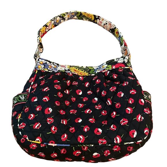 Vera Bradley Handbags - Reversible Vera Bradley 4 pocket shoulder bag purse bohemian boho flower poppy